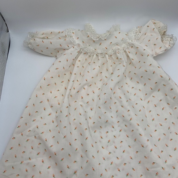Vintage COLECO Cabbage Patch Kids Original Floral Lace Dress - Picture 2 of 12